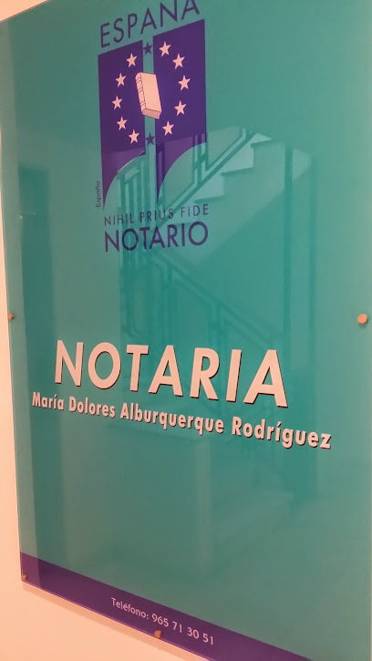 Notaría TORREVIEJA - María Dolores Alburquerque  Notario en Torrevieja 